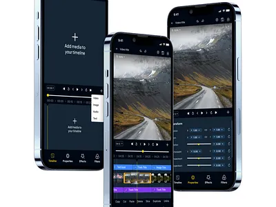 Mobile Video Editor app app design design digital product design mobile editor mobile video editor product design ui user experience video video editor