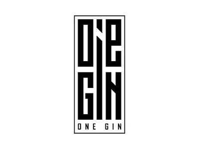 ONE GIN LOGO. branding design graphic design logo design