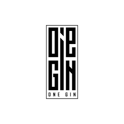 ONE GIN LOGO. branding design graphic design logo design