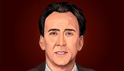 Nicolas Cage Vector Portrait Illustration artcommunity artthrowback artwork cartoon creativity design designinspiration digitalillustration dribbble graphic design illustration illustrationartists line art nicolascage portrait painting portraitillustration sumit vector art vector vectorart