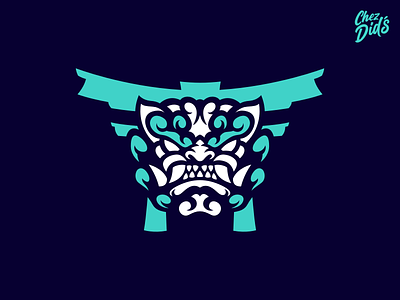 Elyandra Esport Logo art bretagne design didier esport gaming graphiste identity illustration japan komainu laureaux logo mascot vector