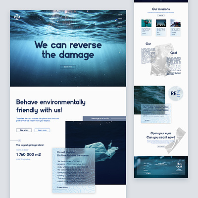 SeaMe - Save our Oceans animals climate design earth ecology environment future graphic design motion graphics ocean ong plastic recycle save sea sustainability ui uidesign webdesign website