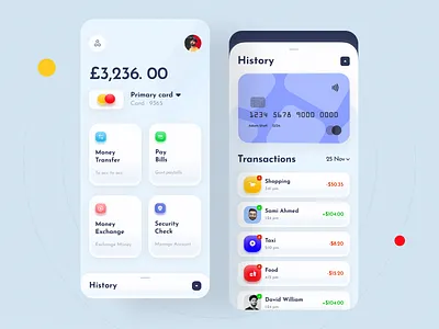 Mobile Banking App app app design app ui bank app banking app finance app mobile banking ui ux wallet app
