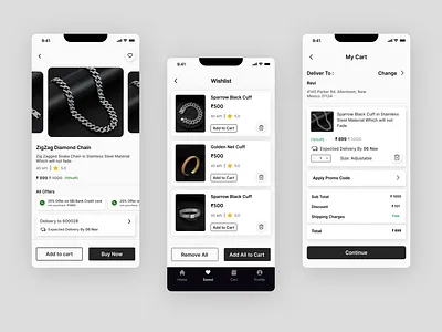 Men's Fashion | E - commerce App | UI Design app design e commerce ui ux