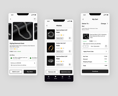 Men's Fashion | E - commerce App | UI Design app design e commerce ui ux