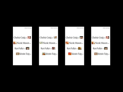 Holl&Artists clean design design fashion folio layout list portfolio ui web website