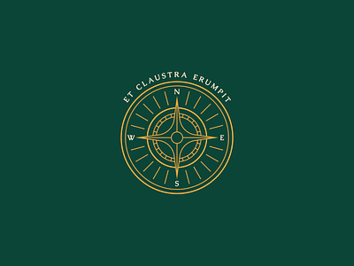 Import Club Logotype compass export geometric import logo mark minimal symbol travel