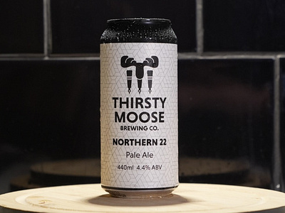 Thirsty Moose Brewing Co. beer bold branding brewery can canada clever design elk funny identity illustration lager logo monogram northern pale ale taps vector wildlife