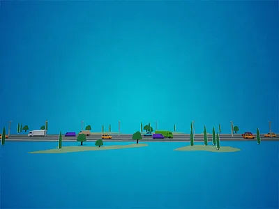 Electric vehicle charging stations in France 3d animation car cel shading charging charging station cinema 4d electric highway illustration low poly