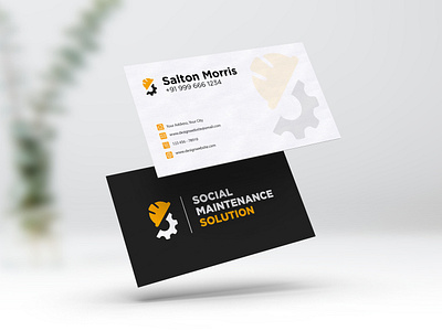 Social Maintenance Solution brand branding clean logo simple