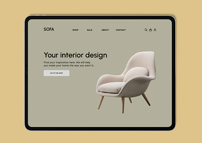 E-commerce. Furniture store | Web - UI/UX b2c branding business buy chair design e commerce furniture mockup sofa store ui ux web webdesign