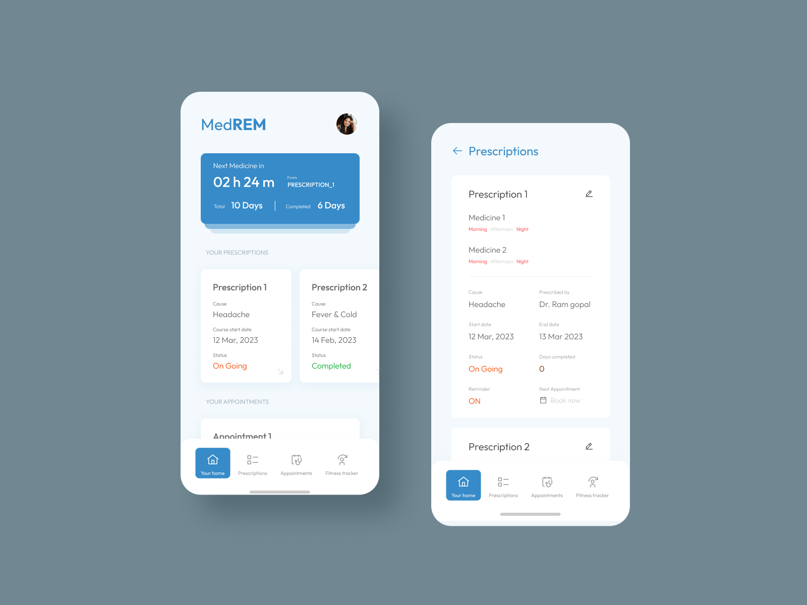 Medicine reminder App design IOS Android UX UI Design by Chandra Sekhar Sai on Dribbble