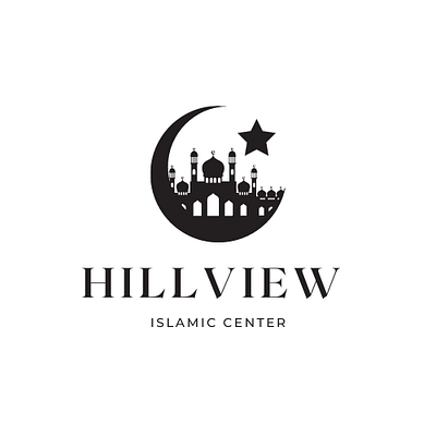 Hillview Islamic Center Custom Logo Design 3d branding custom logo design graphic design illustration logo ramzan ui ux vector