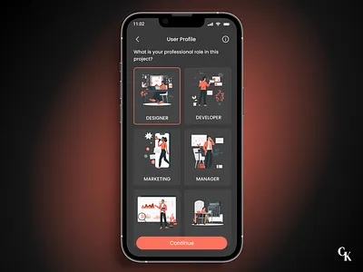 Daily UI 64 - Select User Type dailyui dailyui day 01 design graphic design illustration mobile ui select user mobile ui select user type ui user type ux vector