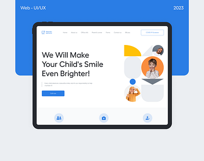 Dental clinic | Pediatric dentistry | Web - UI/UX branding children clinic dental design doctor health healthcare hospital medicine mockup pediatric ui ux
