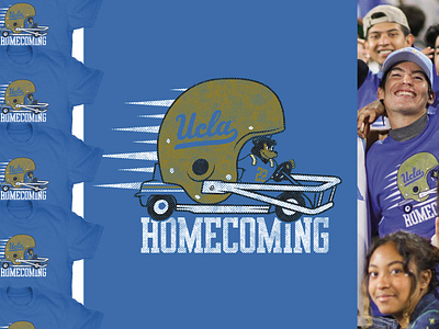 UCLA Homecoming T-shirt college sports illustration sports tshirt ucla vector