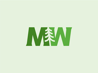 Camp Merriwood Logo Mark branding camp logo