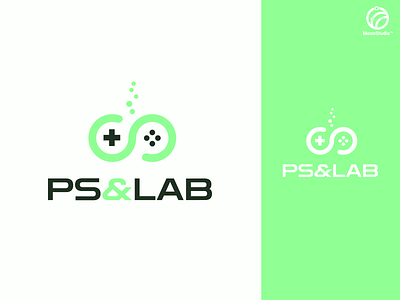 PS&LAB - PlayStation booking project logo branding concept logo logotype moonstudio pslab