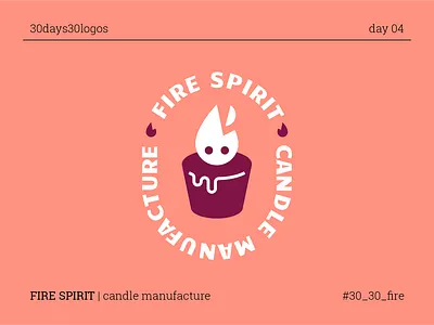 FIRE SPIRIT branding candle fire logo manufacture spirit