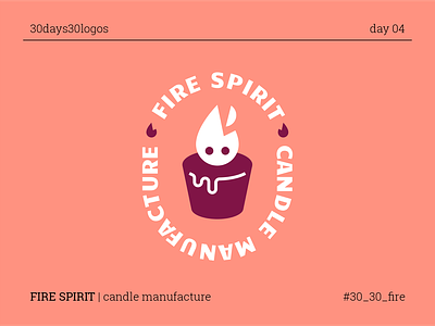 FIRE SPIRIT branding candle fire logo manufacture spirit