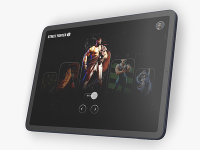 Street Fighter 6 app app design design ipad design mobile app design sf6 street fighter street fighter 6 tablet design ui user experience ux