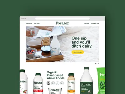 Forager Project Website art direction creative direction forager project web design website