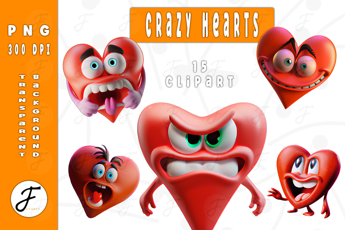 Crazy Hearts by Joaquin Fernandez on Dribbble