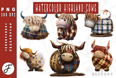 Watercolor Highland Cows book cover cartoon animals coloring book cow clipart cows clipart cows png funny animals funny clipart funny png graphic design highland cows illustration kids coloring book watercolor clipart watercolor cows watercolor png