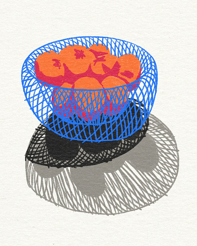Fruit Bowl Sketch apple pencil drawing fruit bowl illustration ipad pro oranges procreate sketch still life