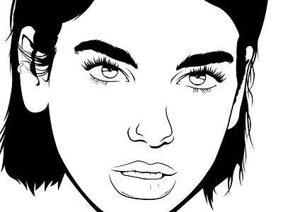 Dua art dua lipa girl illutrator