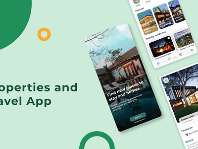 App Design for Real-Estate and Travel Business app design app design mockups app mockups app screens branding business app business app design design ecommerce homes app hotels app real estate app travel travel app ui ui app user center design user experience user interface ux