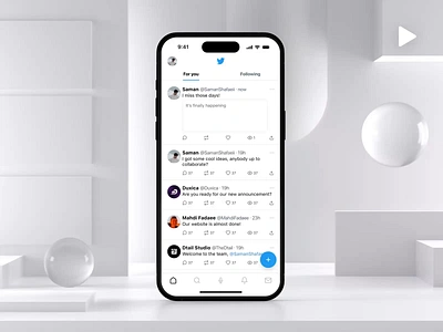 Twitter - On This Day Feature account animation app clean comment interaction ios like memories micro interaction minimal mobile motion graphics product design social media tweet twitter ui