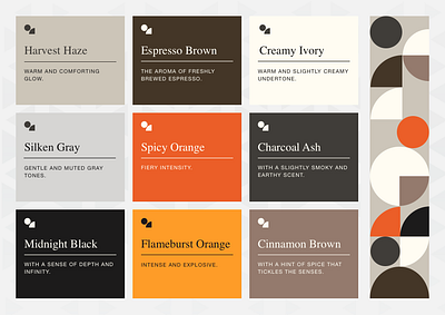 Chic and Classic color palette interface design