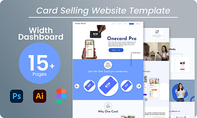 Card Selling Website Mockups bank website branding business website credit card website design home page design landing page ui user experience user interface ux virtual card website web design web design mockups web page web page mockups website website design website mockups website template