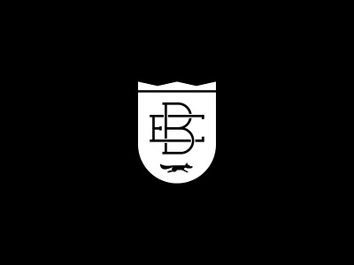 EB Crest branding crest fox lettering logo monogram type
