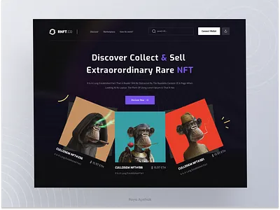 NFT Marketplace Website ai app crypto design finance marketplace mobile nft nft app nft marketplace nft website ui ui design uiux ux website