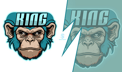 Monkey King Mascot logo design 3d branding cartoon logo design esports logo gaming logo graphic design illustration initial letter logo logo mascot mascot logo mascot logo design monkey king ui vector