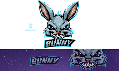 Bunny mascot logo design branding bunny logo bunny mascot logo design esports logo gaming logo graphic design illustration initial letter logo logo mascot bunny mascot logo design ui vector