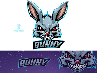 Bunny mascot logo design branding bunny logo bunny mascot logo design esports logo gaming logo graphic design illustration initial letter logo logo mascot bunny mascot logo design ui vector