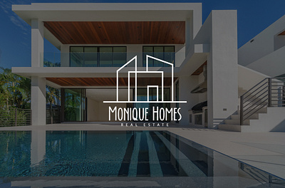 MONIQUE HOMES/REAL ESTATE branding design graphic design logo