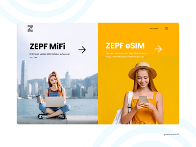 ZEPF eCommerce website branding design ecom figma logo minimal telecommunication typography ui