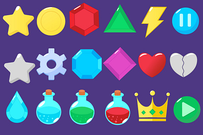 Icon for game art design illustration vector