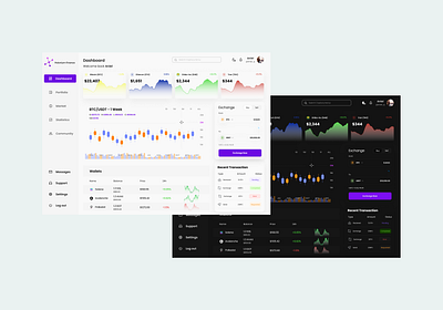 DeFi Exchange Dashboard 3d animation app bitcoin black branding crptocurrency crypto dark mode dashboard defi design exchange figma finance game illustration logo ui ux