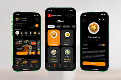 A Modern Restaurant App UI Design. design ui ui ux uidesign uidesign ux uiux uiux ui uidesign ux