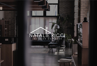 NATALIE RICCI / INTERIOR DESIGNER branding illustrator logo vector