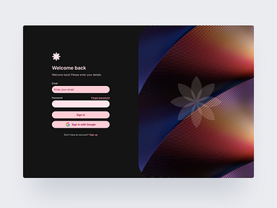 Marble Login Screen user experience