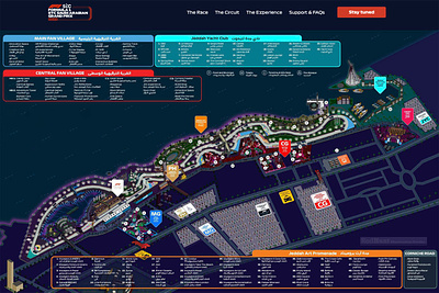 F1 Saudi Arabian Grand Prix 2023 Circuit & Event Map automotive cars f1 formula 1 graphic graphic design illustration illustrator isometric map map illustration maps motorsport pixel art vector