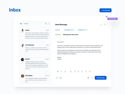 Inbox form | UX | New Message address book chat creative design design chat design gmail gmail ui inbox inbox form inbox new message inbox ux design message savina designer savina product designer savina ui ux designer ui uidesign user interfaice ux uxdesign
