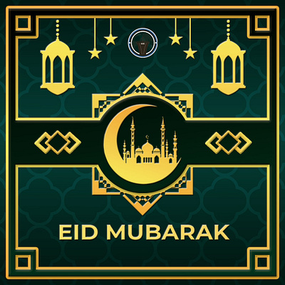 Eid Mubarak Facebook Poster design graphic design poster