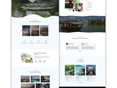 Travel Landing Page. graphic design travel travellandingpage ui uiux
